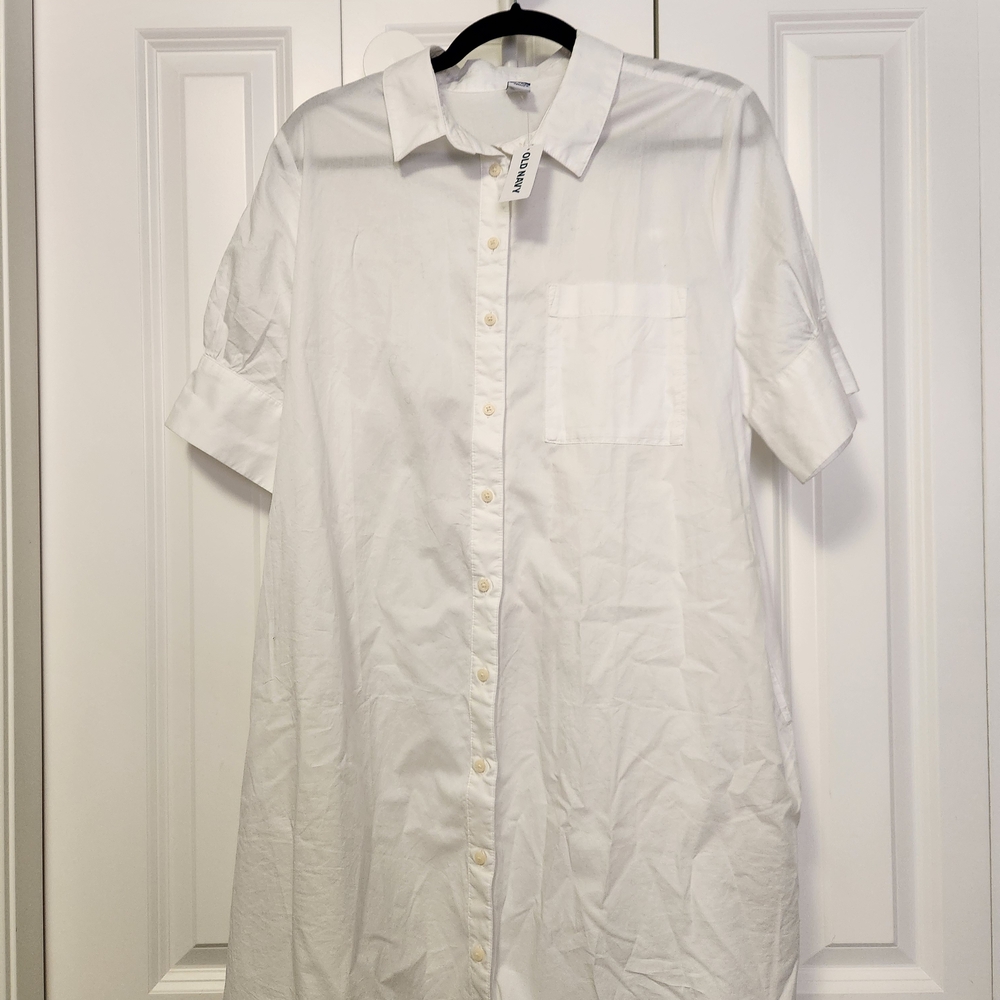 NWT Short-Sleeve Shirt Dress